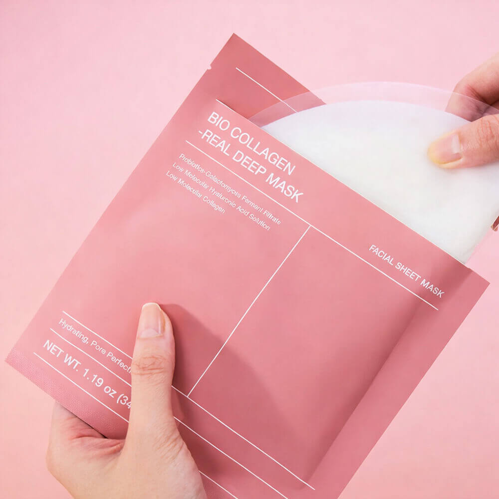 Маска ночная гидрогелевая с коллагеном Bio-Collagen Real Deep Mask 4шт купить в VISAGEHALL