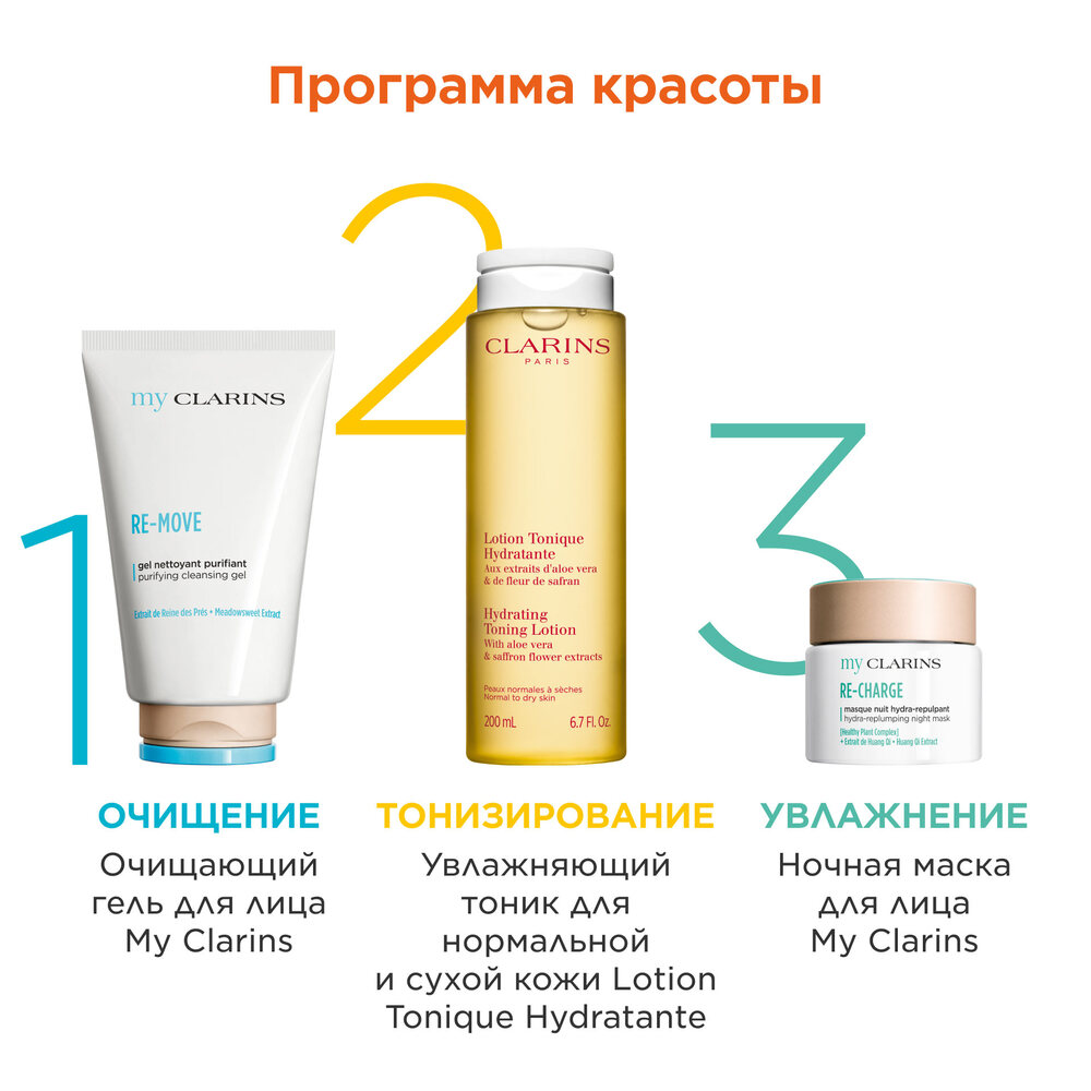 Маска ночная для молодой кожи Re-Charge My Clarins 