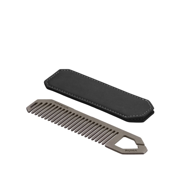 Расческа для бороды из титана