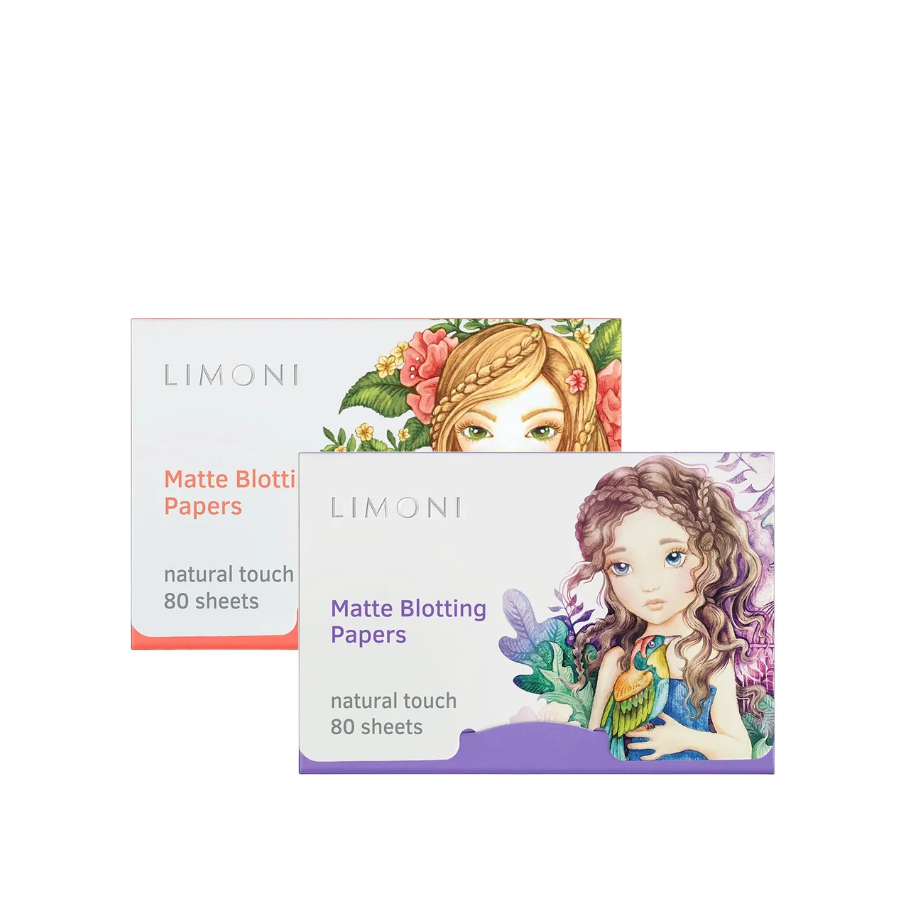 Салфетки матирующие для лица Matte Blotting Papers pink+lilac купить в VISAGEHALL