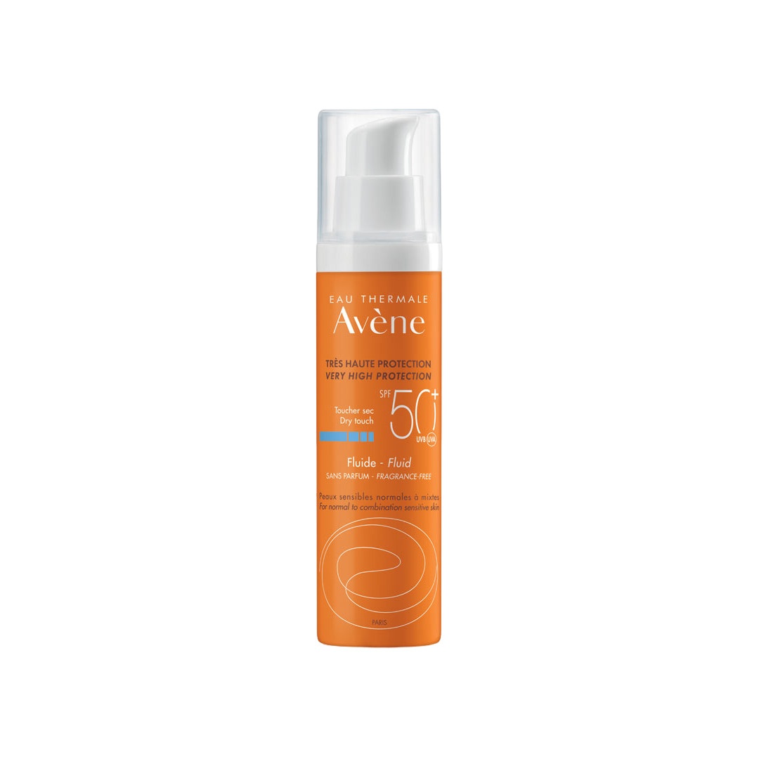Флюид солнцезащитный для чувствительной кожи SPF50+ без отдушек