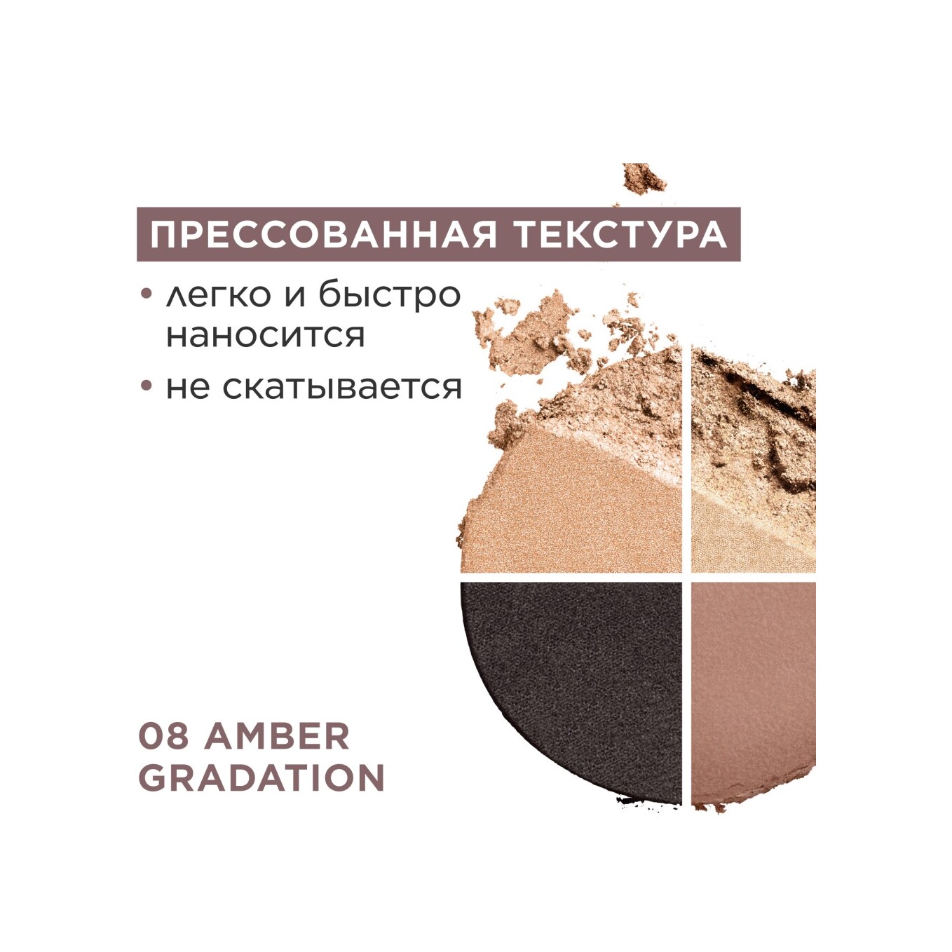 Тени для век четырехцветные Ombre 4 Couleurs