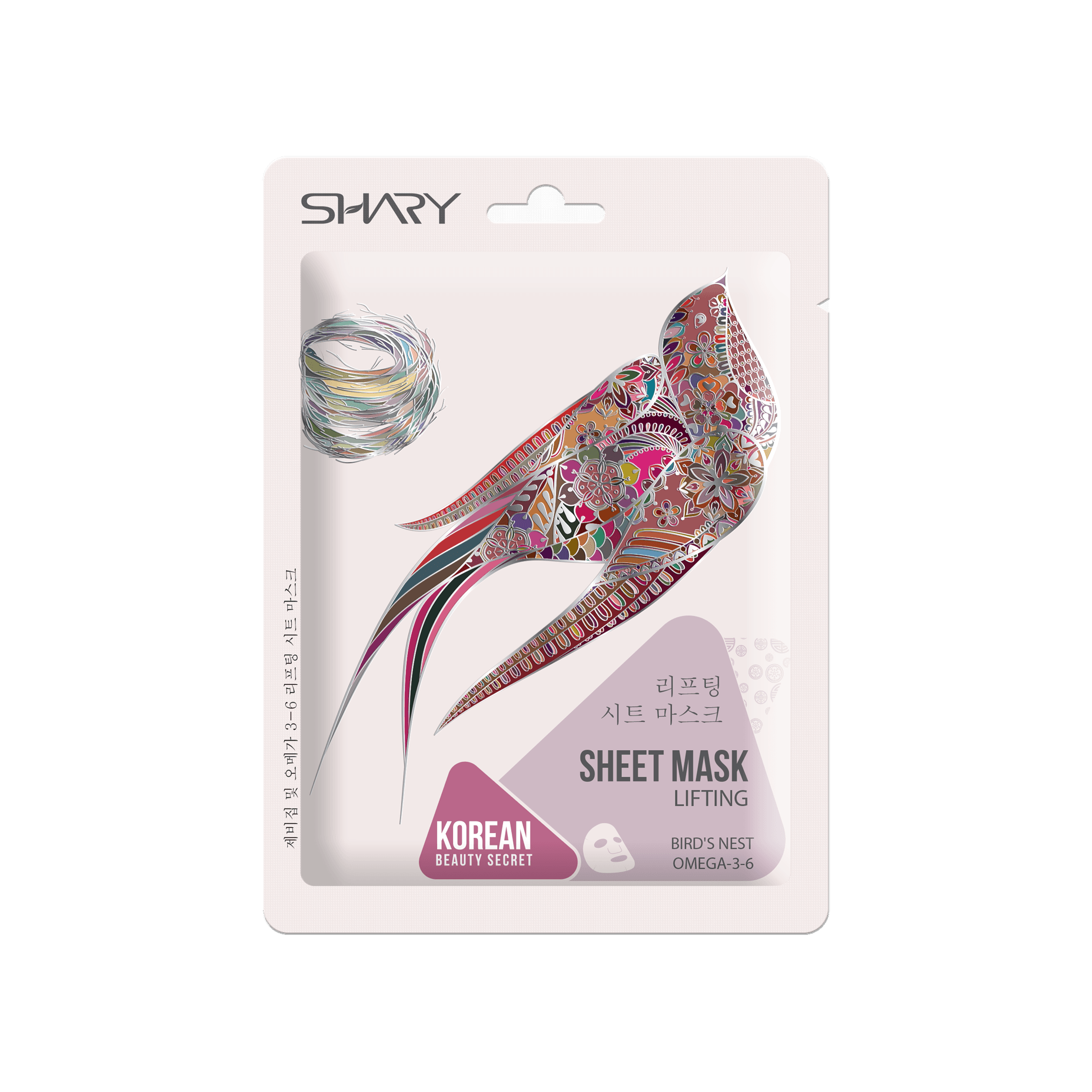 Маска-лифтинг для лица тканевая Экстракт ласточкиного гнезда и ОМЕГА-3-6 купить в VISAGEHALL