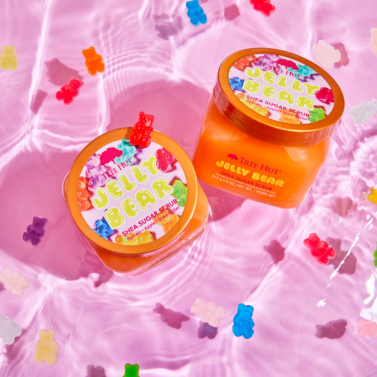 Скраб сахарный для тела с ароматом фруктового мармелада Jelly Bear купить в VISAGEHALL
