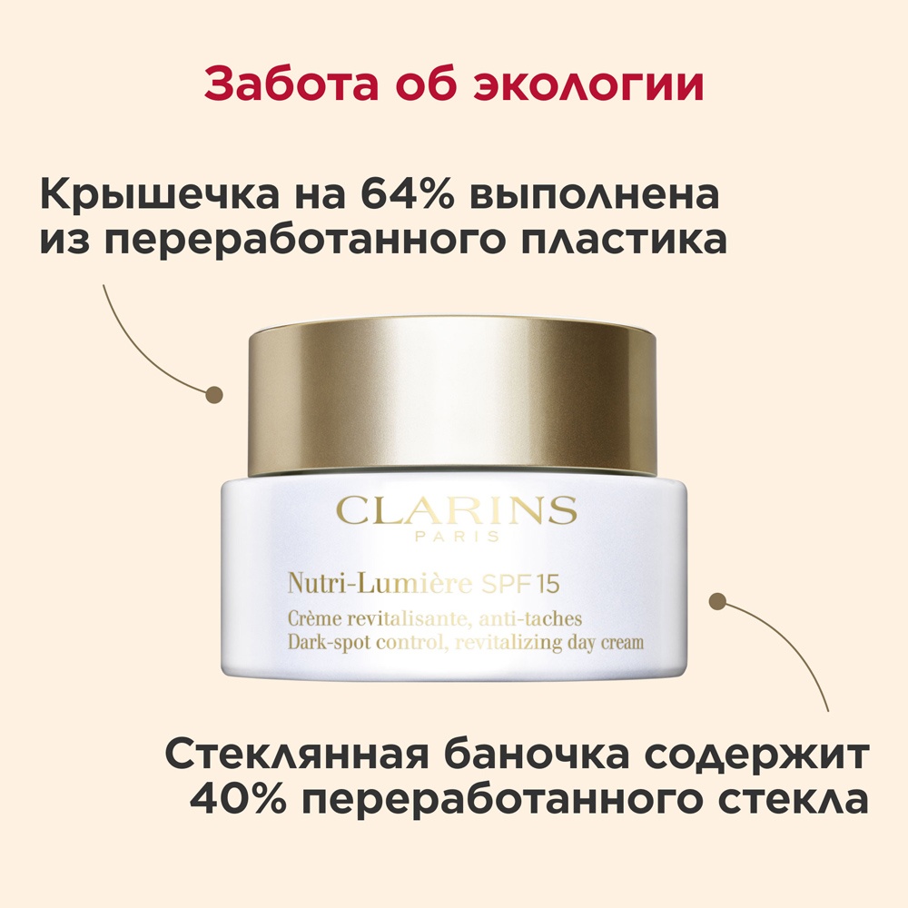 Крем дневной питательный антивозрастной против пигментных пятен Nutri-Lumiere SPF15