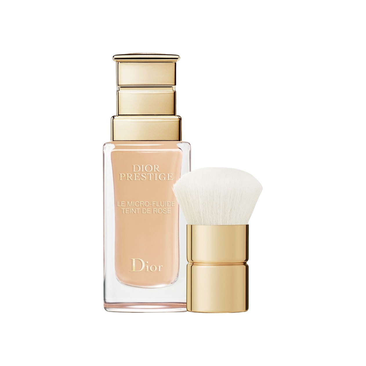 Тональный флюид с микрочастицами розы Dior Prestige Le Micro-Fluide Teint De Rose купить в VISAGEHALL