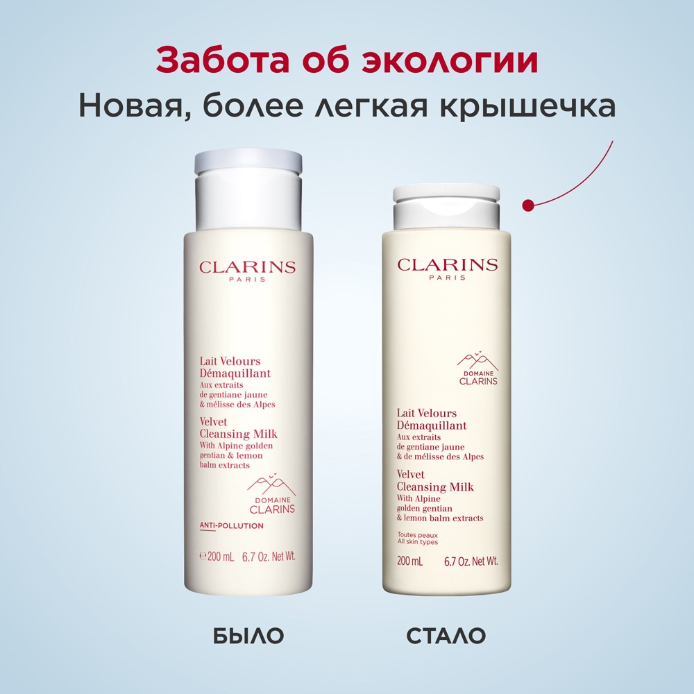 Молочко очищающее для любого типа кожи Lait Velours Démaquillant