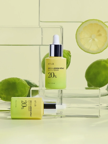 Сыворотка для лица осветляющая Green lemon Vita C