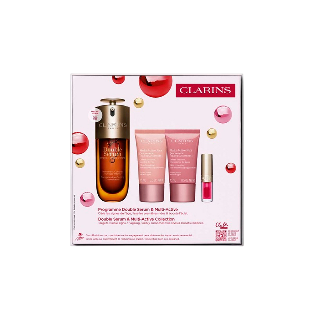 Набор с сывороткой Double Serum и средствами против первых морщин Multi-Active 