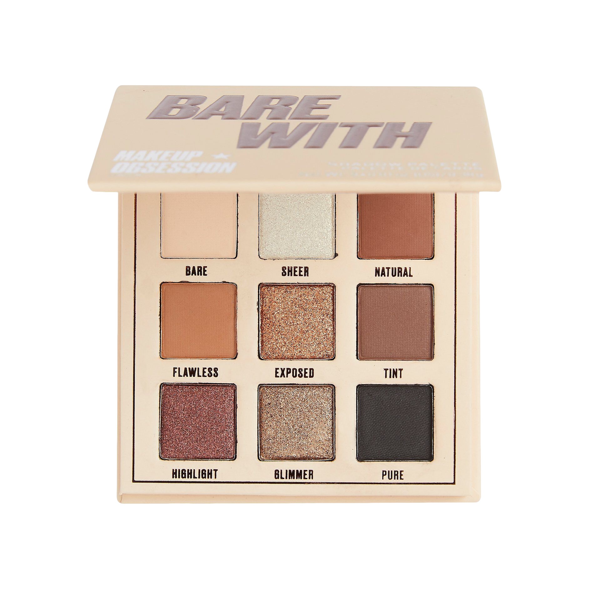 Палетка теней для век Bare With купить в VISAGEHALL