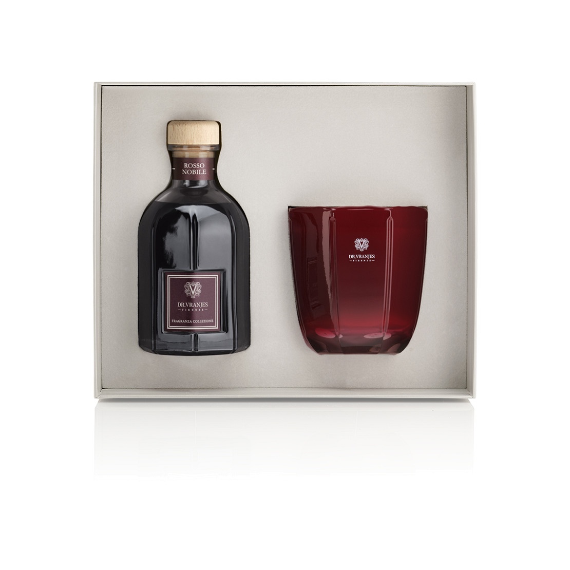 Набор Rosso Nobile: Диффузор 500мл + Свеча Red Tourmaline 500г купить в VISAGEHALL