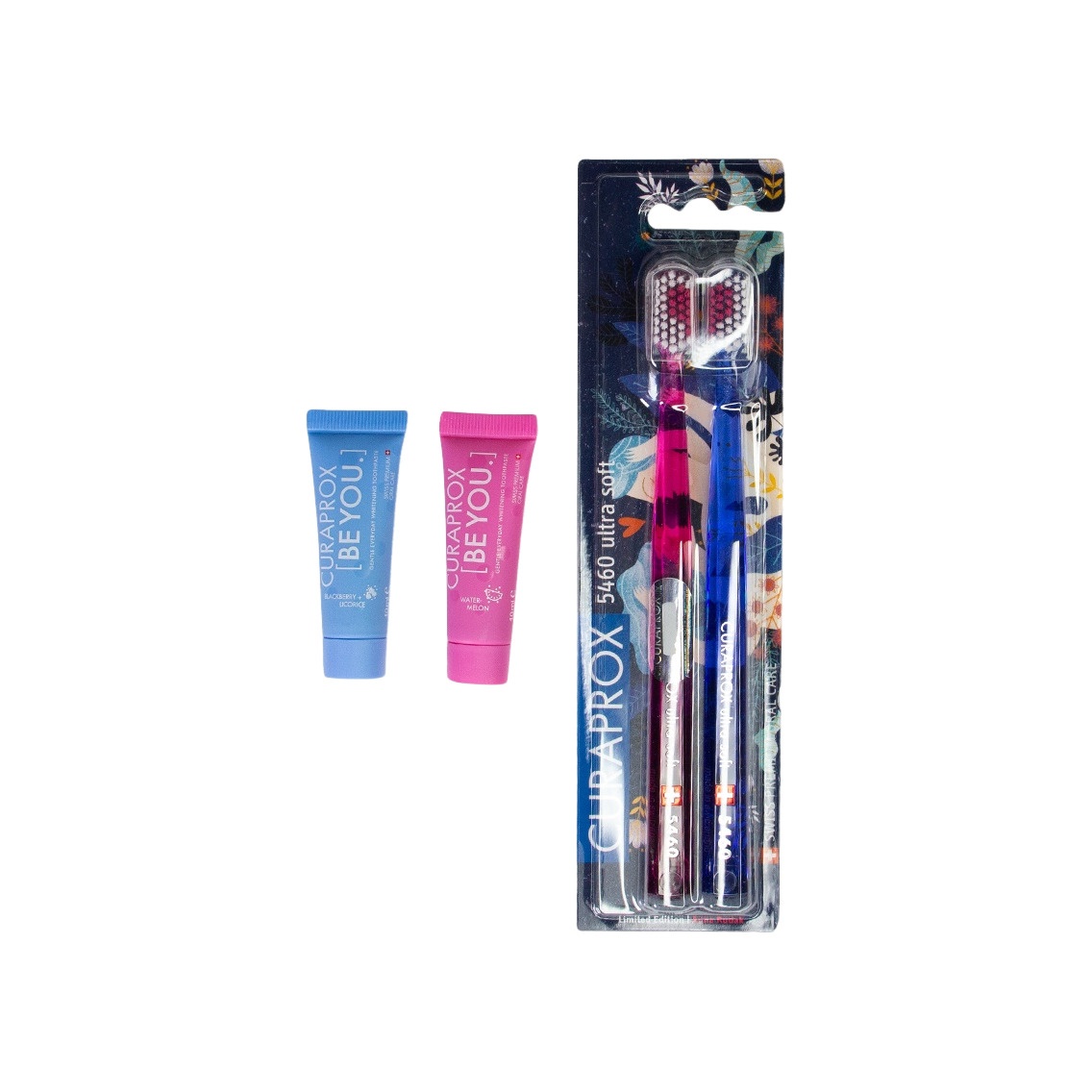 Набор: Зубные щетки Ultrasoft Duo Love + Зубные пасты Be You Mini купить в VISAGEHALL