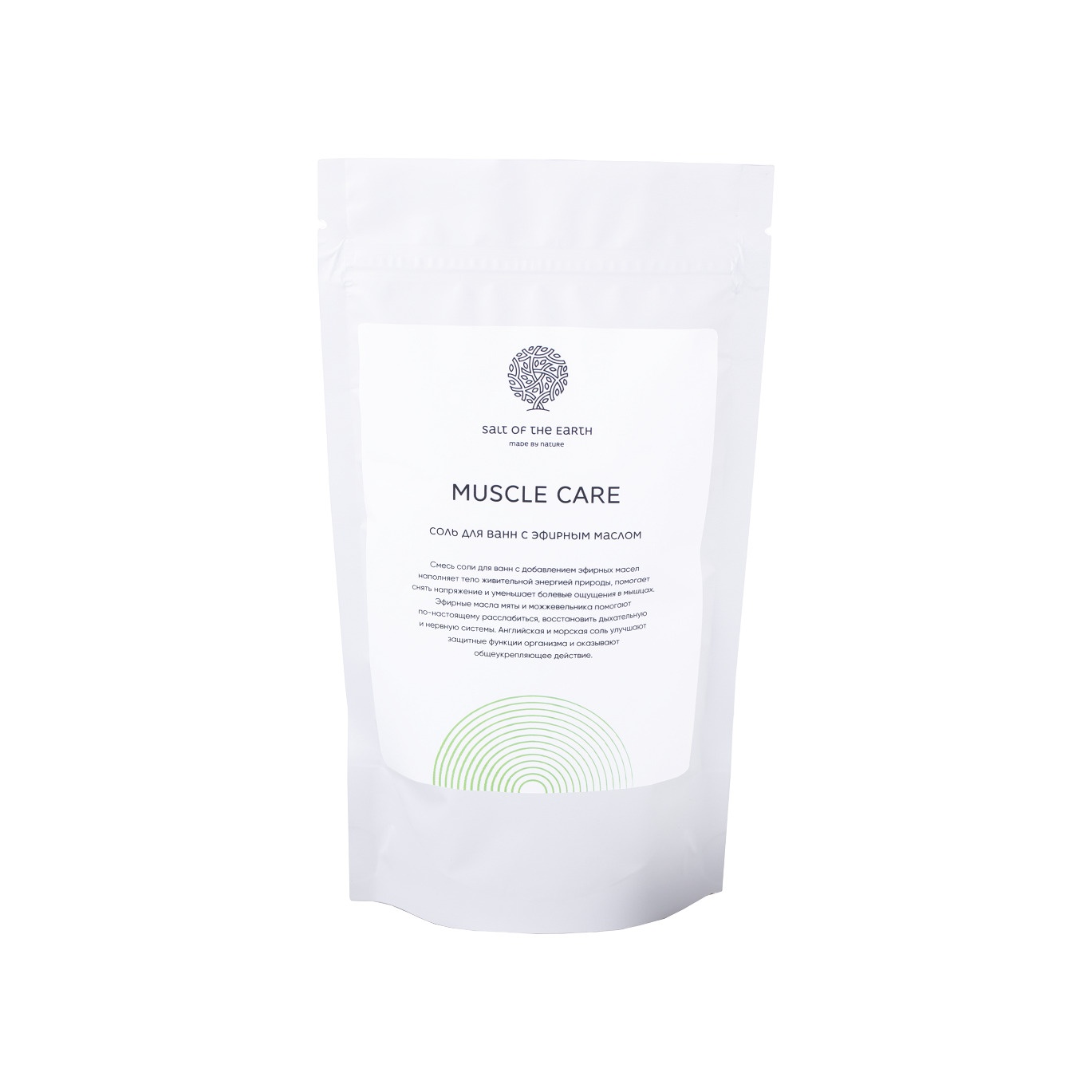 Соль для ванн с маслом мяты и можжевельника Muscle Care  купить в VISAGEHALL