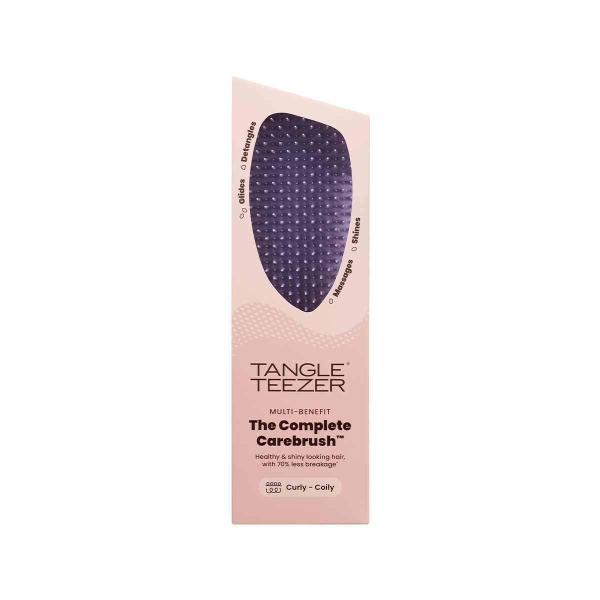 Расческа для волос Complete Carebrush Naturally Curly Velvet Purple купить в VISAGEHALL