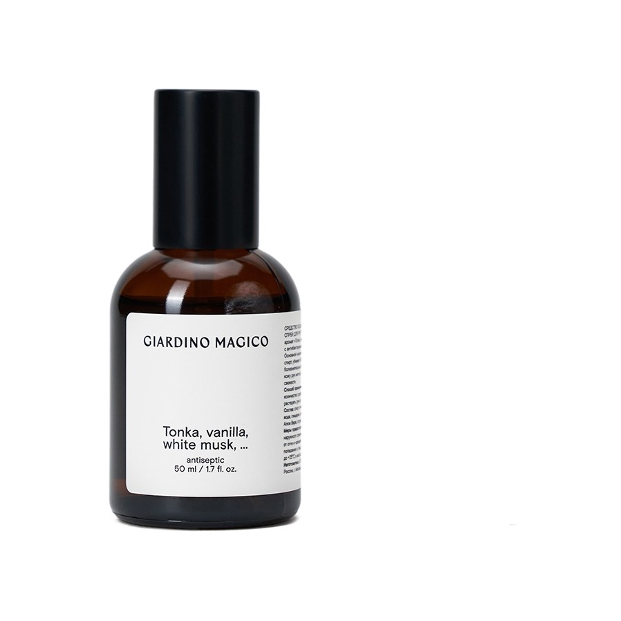 Дезинфицирующая жидкость Tonka, vanilla, white musk