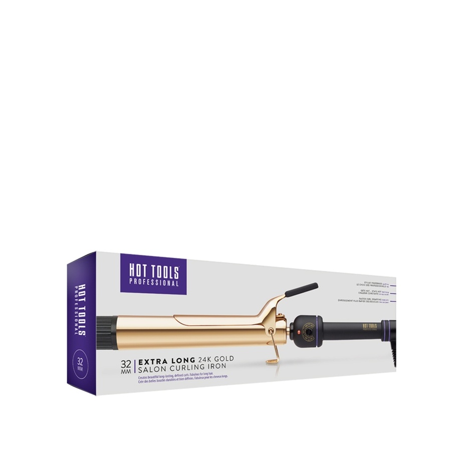 Стайлер для завивки волос 24K Gold Extra Long Salon Curling Iron 32 мм купить в VISAGEHALL