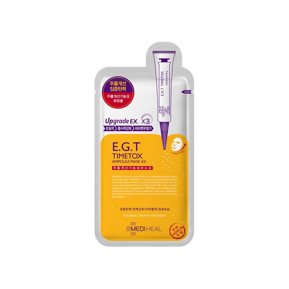 Маска для лица укрепляющая кожу E.G.T Timetox Mask Ampoulex