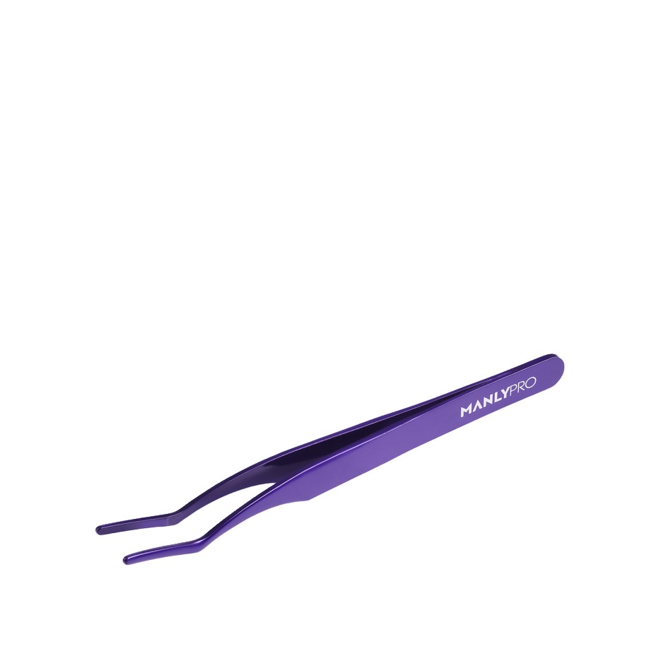 Пинцет для пучков и накладных ресниц 