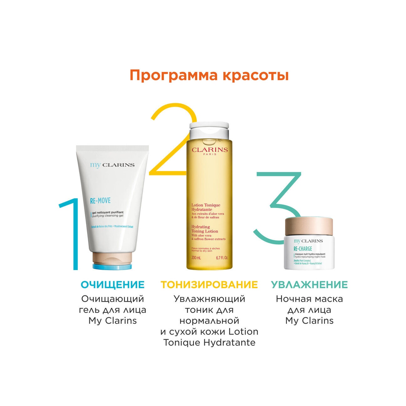 Маска ночная для молодой кожи Re-Charge My Clarins  купить в VISAGEHALL