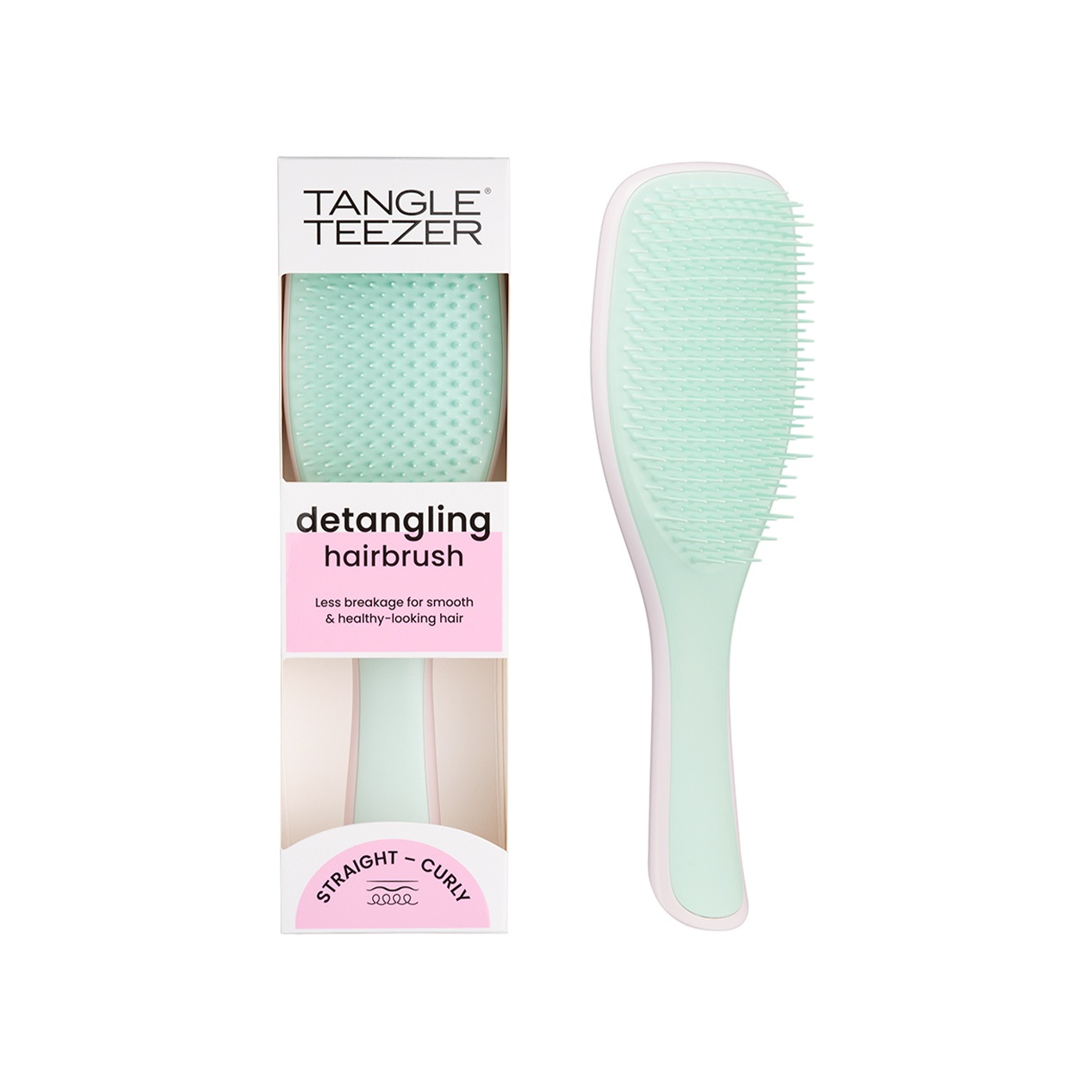 Расческа для волос The Wet Detangler Baby Pink & Mint купить в VISAGEHALL
