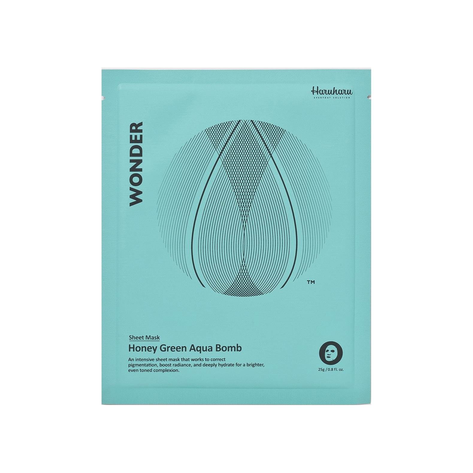 Набор интенсивно увлажняющих масок для лица Honey Green Aqua Bomb 5х25г купить в VISAGEHALL