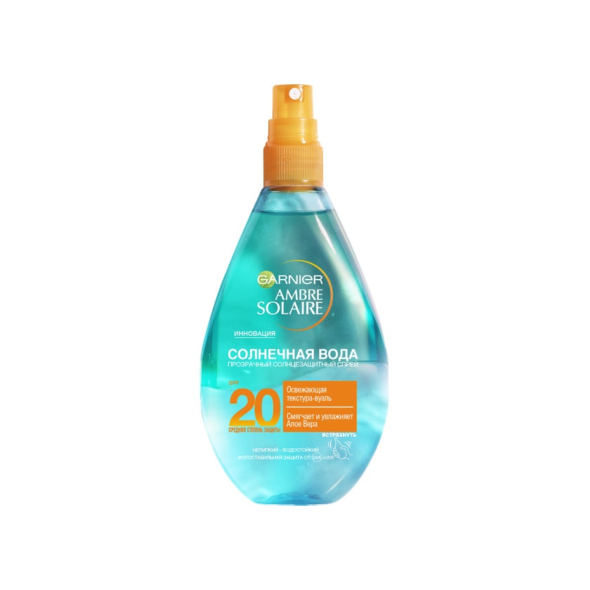 Спрей солнцезащитный для тела Солнечная вода Ambre Solaire SPF20