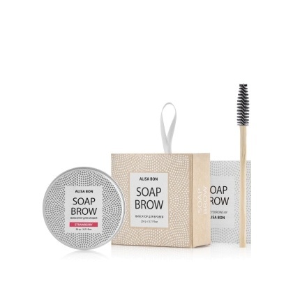Мыло фиксатор для бровей Brow Soap Клубника  купить в VISAGEHALL