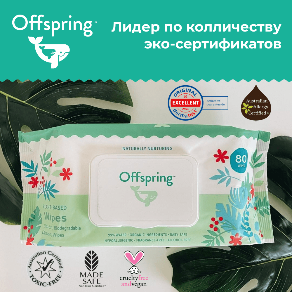 Влажные салфетки биоразлагаемые