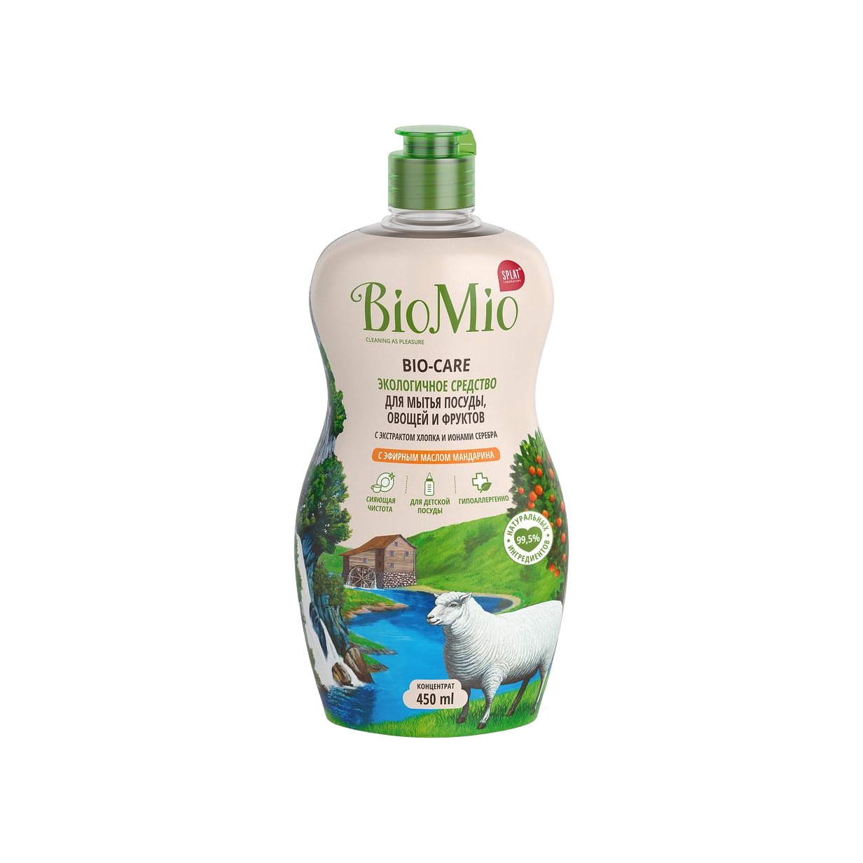 Средство для мытья посуды Мандарин Bio-care