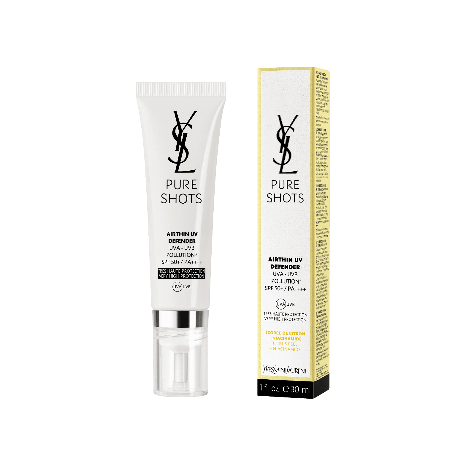 Лосьон для лица солнцезащитный Airthin UV Defender Pure Shots SPF50 купить в VISAGEHALL