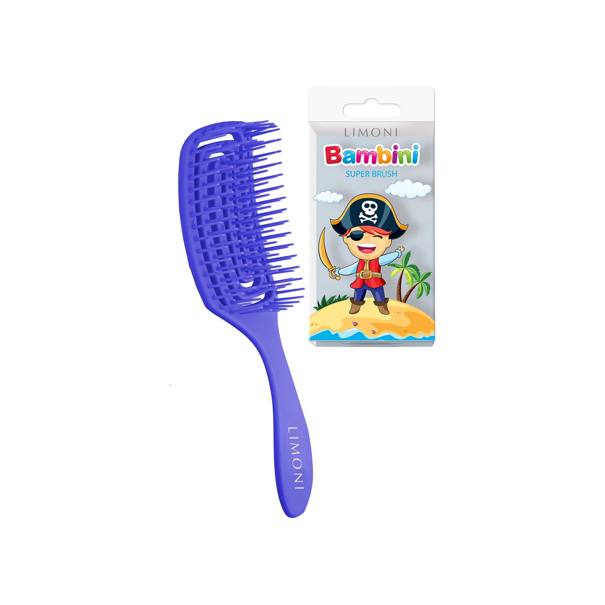 Расческа для волос Пират синяя Bambini  купить в VISAGEHALL