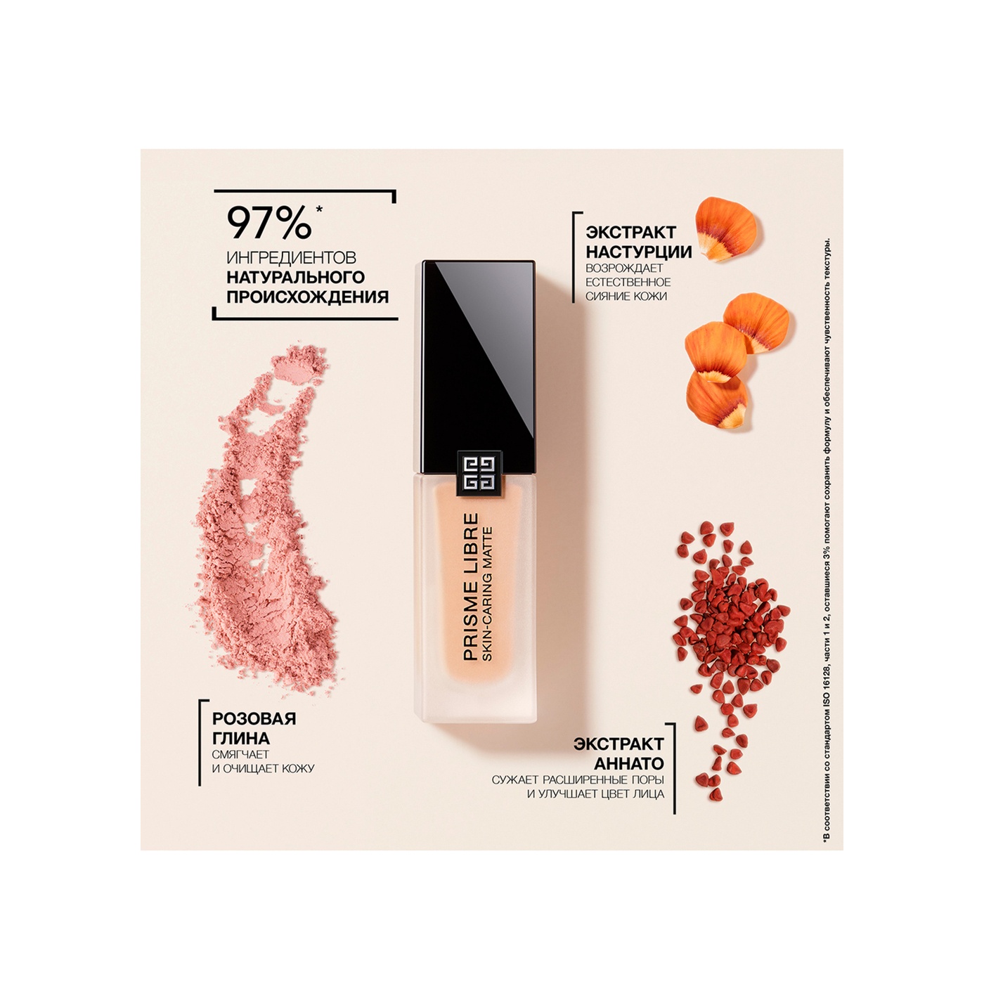 Тональный крем ухаживающий матирующий Prisme Libre Skin-Caring Matte