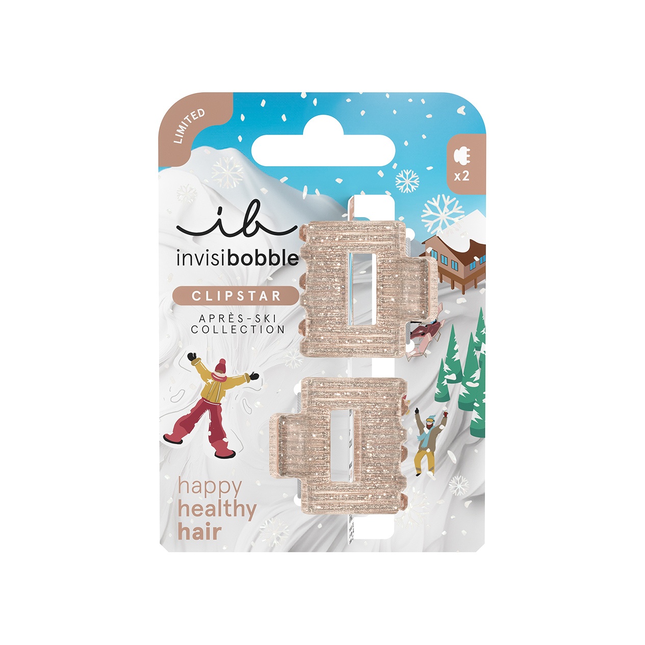 Заколка-крабик CLIPSTAR Apres Ski Shimmer мини купить в VISAGEHALL