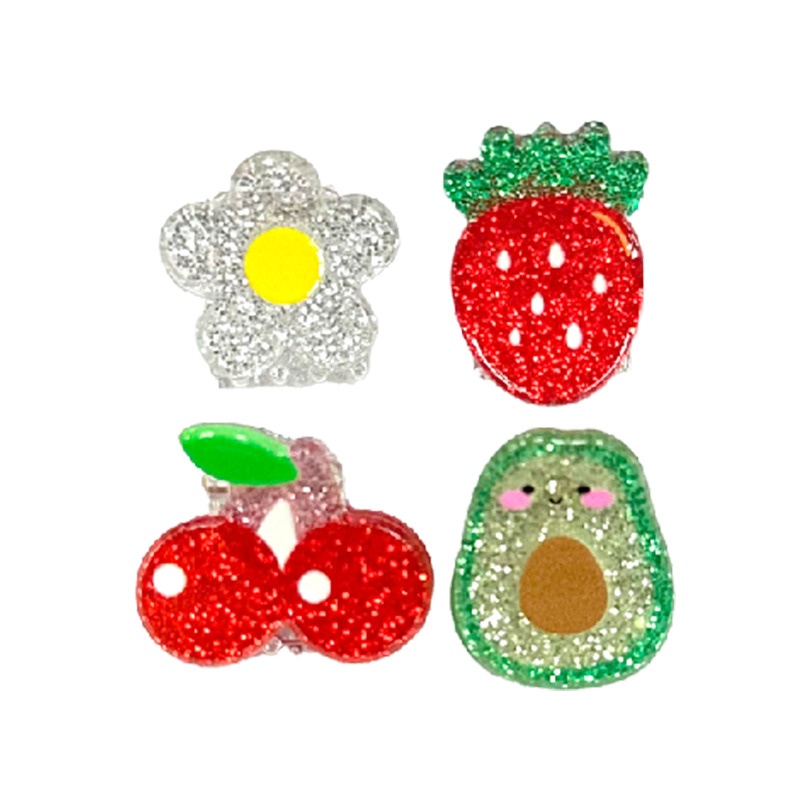 Заколки-крабики для волос детские Clipstar Kids Frutti Fun
