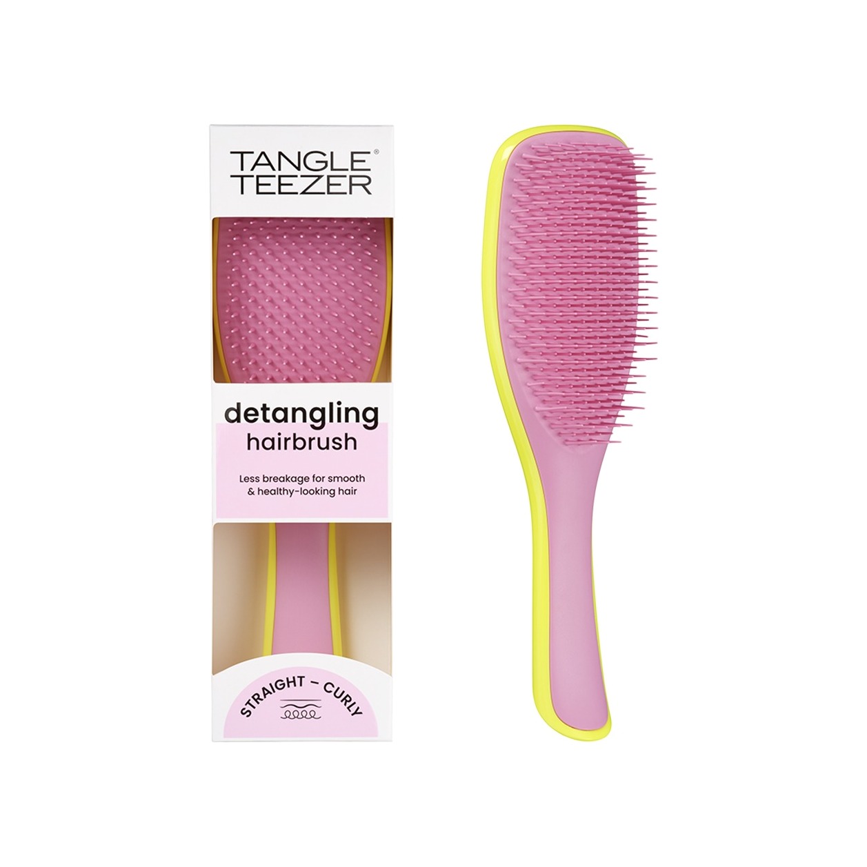 Расческа для волос Detangler Hyper Yellow Rosebud