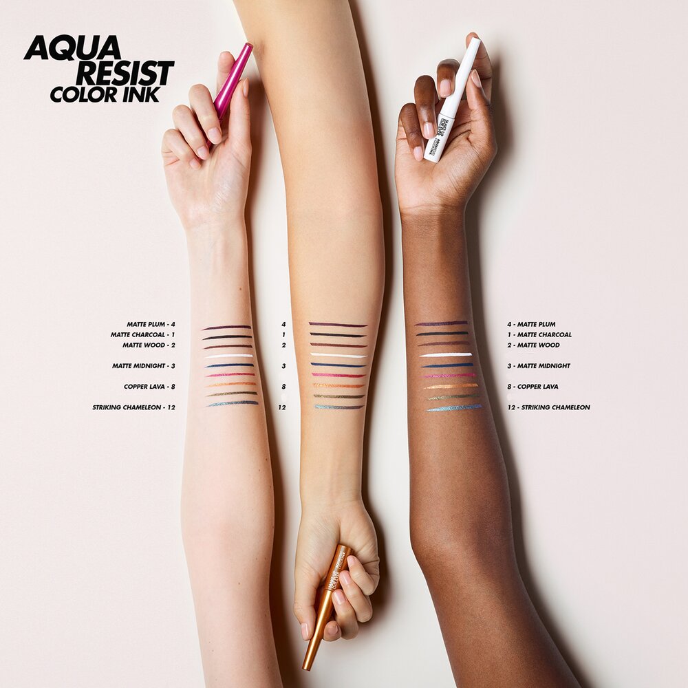 Подводка для глаз водостойкая жидкая Aqua Resist Color Ink