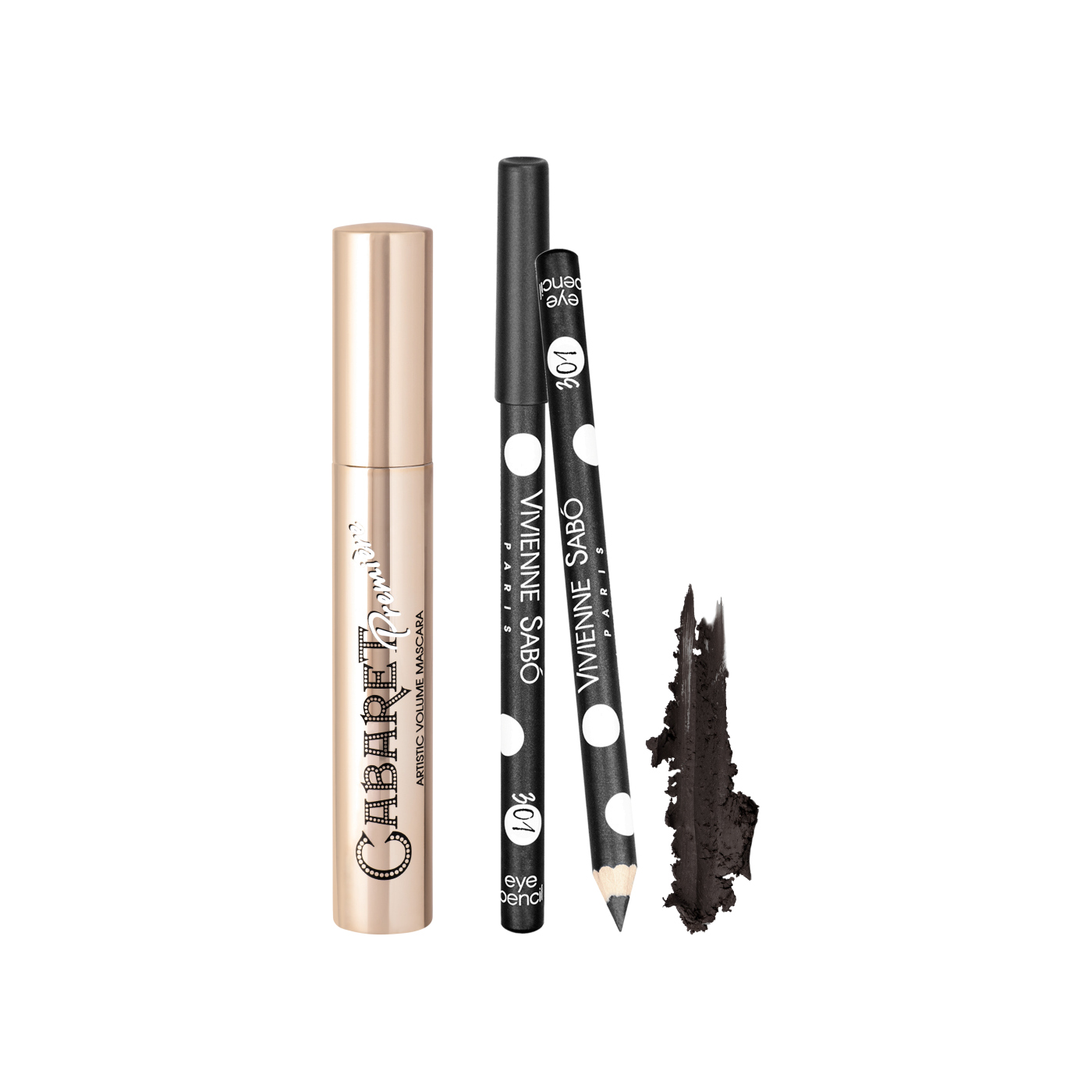 Набор подарочный: Тушь для ресниц Artistic Volume Cabaret+Карандаш для глаз Crayon Contour des Yeux
