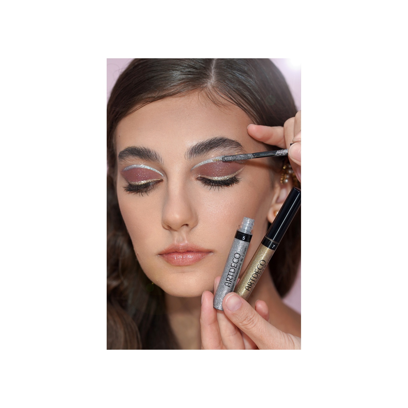 Тушь-лайнер Glitter Mascara&Liner