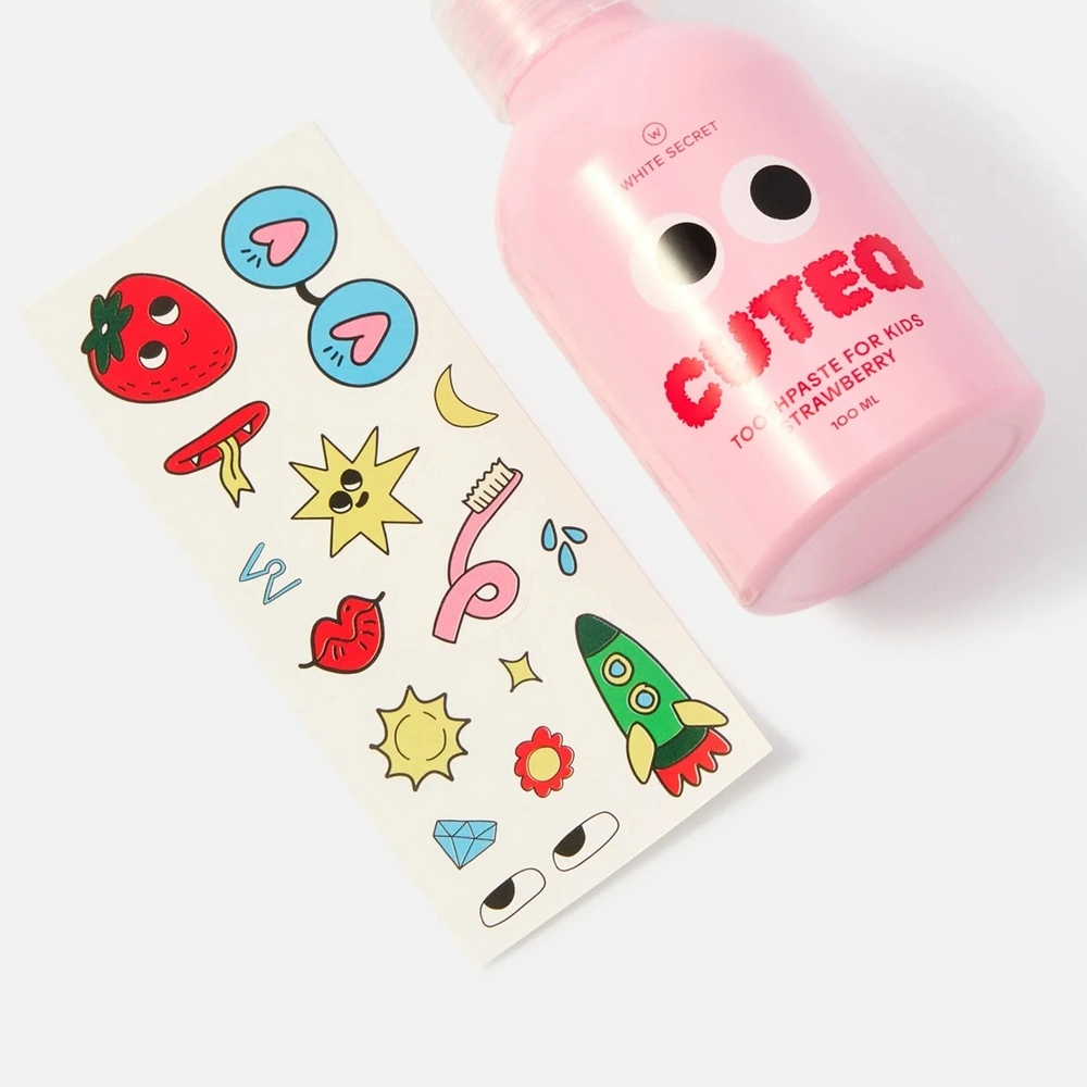 Зубная паста детская со вкусом клубники Cuteq купить в VISAGEHALL