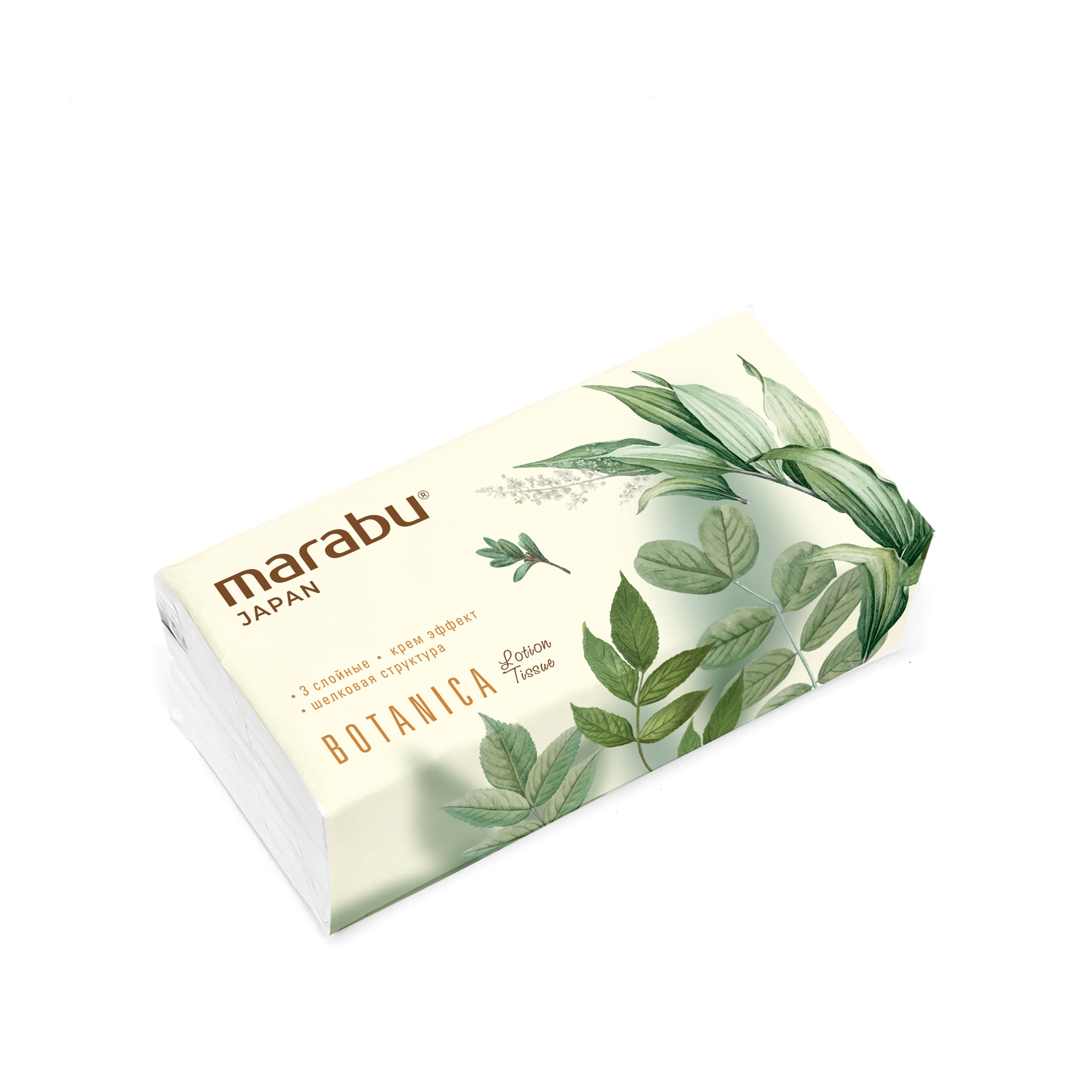 Салфетки бумажные Botanica Lotion Tissue купить в VISAGEHALL