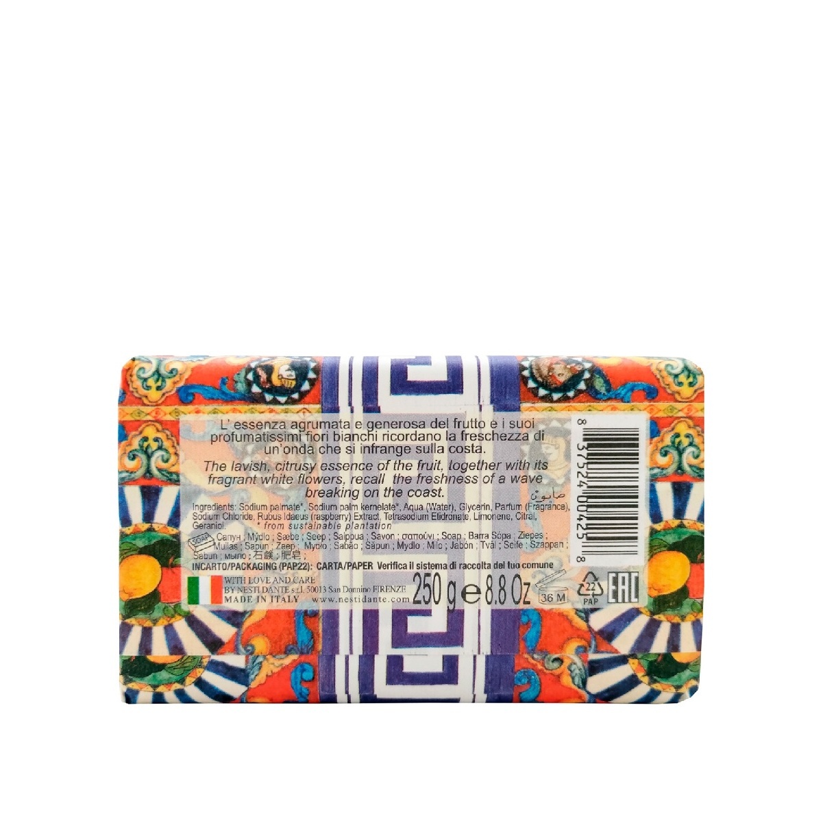 Мыло Апельсиновый мирт Амальф Villa Sole купить в VISAGEHALL