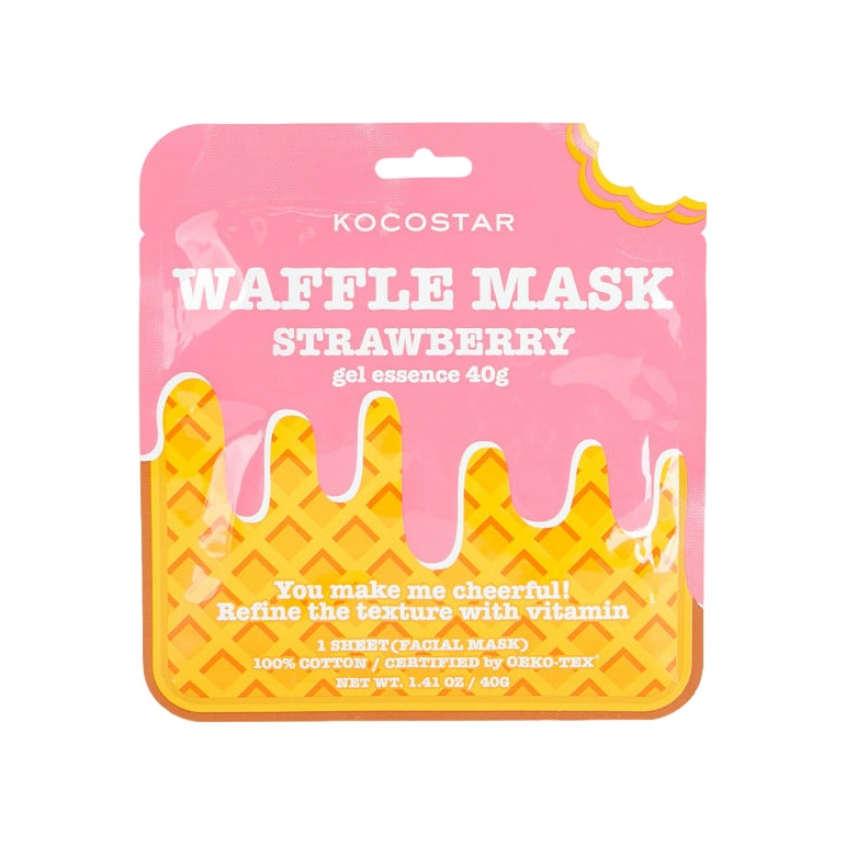 Маска для лица тонизирующая Waffle Mask Strawberry купить в VISAGEHALL