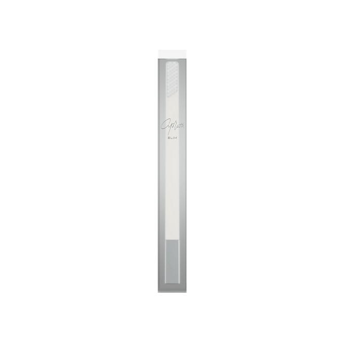 Зубная щетка средней жесткости Slim White and Silver купить в VISAGEHALL