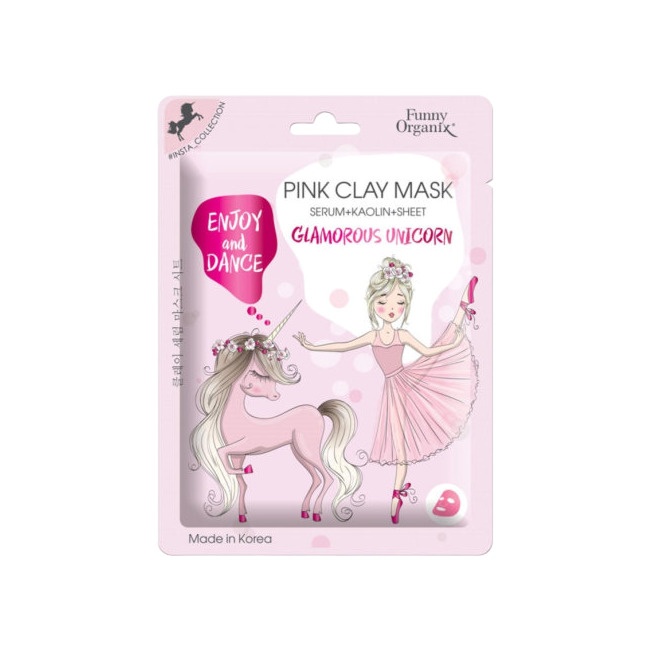 Маска-сыворотка тканевая глиняная Glamorous Unicorn купить в VISAGEHALL