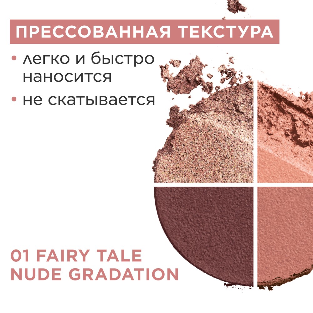 Тени для век четырехцветные Ombre 4 Couleurs
