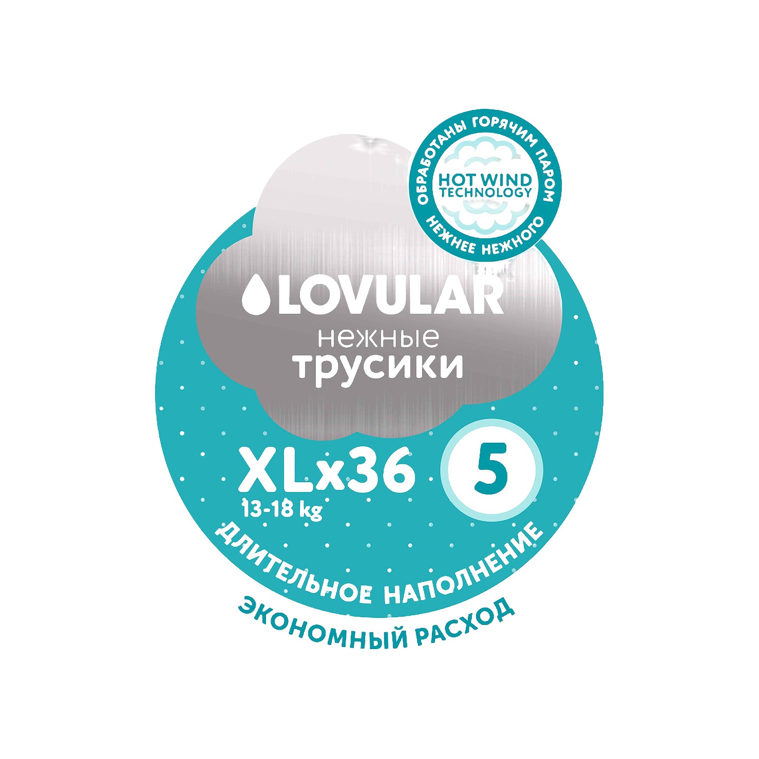 Трусики Hot wind XL 13-18кг 36шт купить в VISAGEHALL