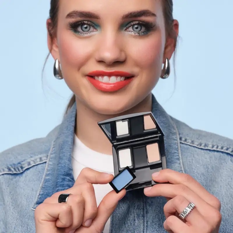 Футляр тройной для теней и румян купить в VISAGEHALL