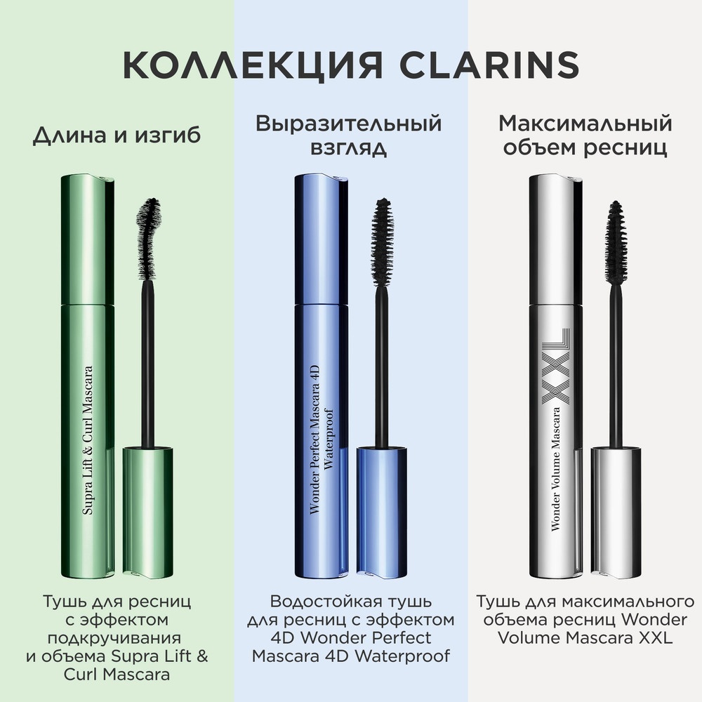Тушь для ресниц водостойкая с эффектом 4D Wonder Perfect Mascara 4D Waterproof 01