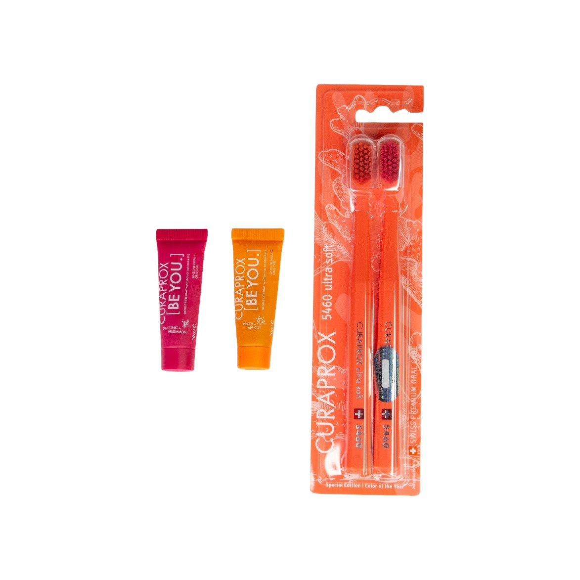 Набор: Зубные щетки CS5460 Ultrasoft Duo Coral + Зубные пасты Be You Mini купить в VISAGEHALL