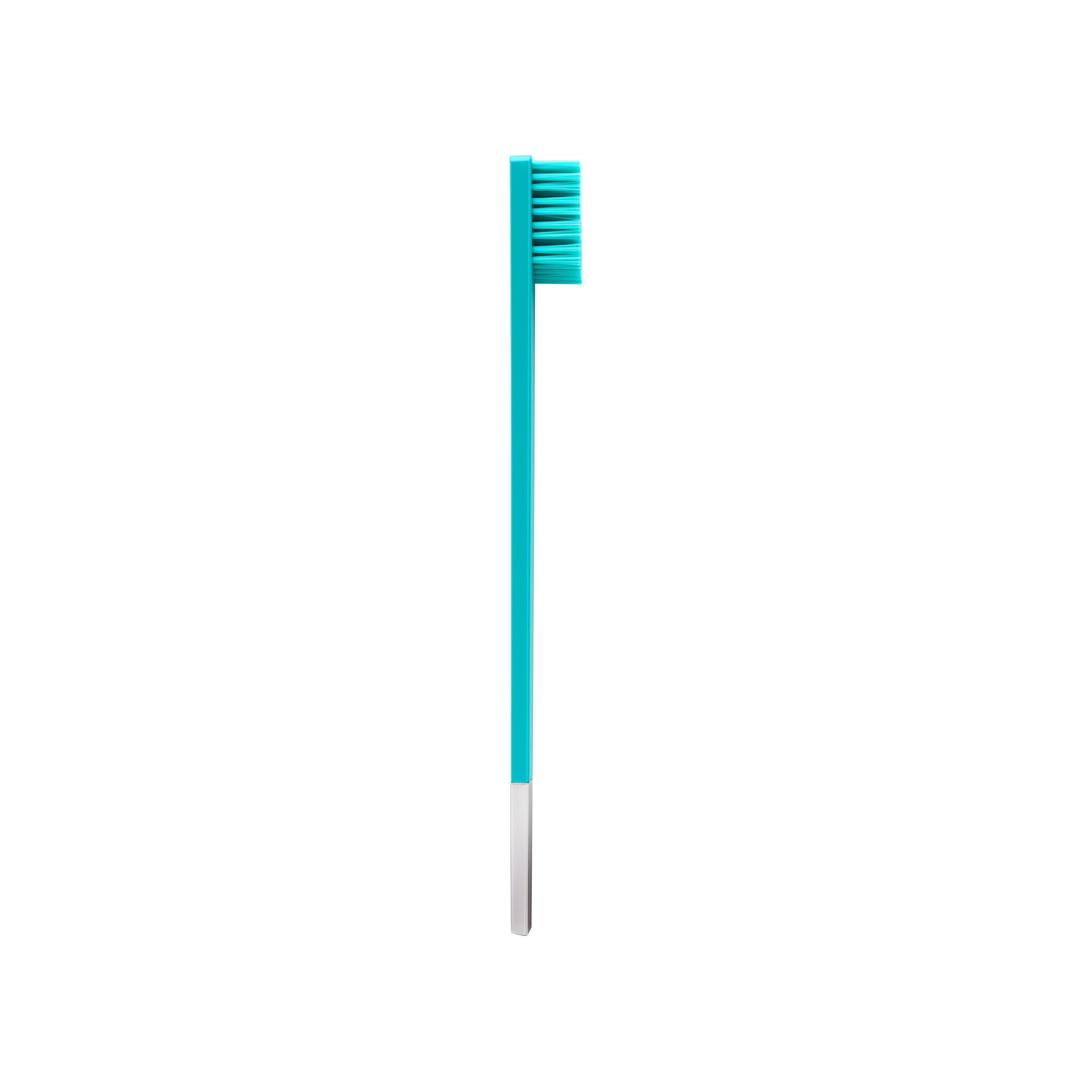 Зубная щетка средней жесткости Slim Turquoise Blue and Silver купить в VISAGEHALL
